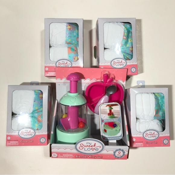My Sweet Love Other - My Sweet Love Doll Diapers and Blender Playset